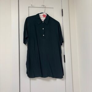 Uniqlo U Polo dress dark green